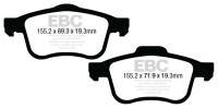 EBC - EBC 13+ Fiat 500L 1.4 Turbo Greenstuff Front Brake Pads - Image 2