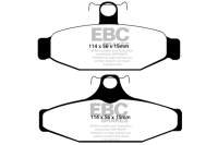 EBC - EBC 93-00 Aston Martin Virage 5.3 (AP Caliper) Redstuff Rear Brake Pads - Image 3