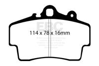 EBC - EBC 97-99 Porsche Boxster (Cast Iron Rotors only) 2.5 Redstuff Front Brake Pads - Image 3