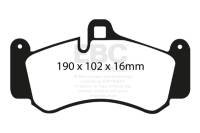 EBC - EBC 01-03 Porsche 911 (996) (Cast Iron Rotor only) 3.6 Twin Turbo GT2 Redstuff Front Brake Pads - Image 3