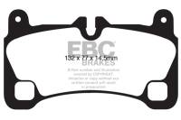 EBC - EBC 08-09 Volkswagen Touareg 3.6 (2 holes at bottom of backplate) Redstuff Rear Brake Pads - Image 3