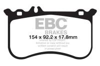 EBC 10-11 Mercedes-Benz CL550 5.5 AMG Sport Pkg Redstuff Front Brake Pads - DP32138C