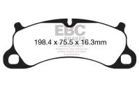 EBC 12-15 Porsche 911 (991) (Cast Iron Rotor only) 3.8 Carrera S Redstuff Front Brake Pads