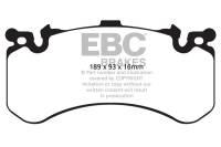 EBC 11+ Audi A8 Quattro 6.3 (Cast Iron Rotors) Redstuff Front Brake Pads