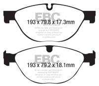 EBC - EBC 13+ Jaguar F-Type (Cast Iron Only) 3.0 Supercharged (380) Perf Pkg Redstuff Front Brake Pads - Image 3