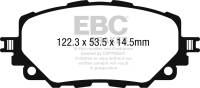 EBC - EBC 15-17 Mazda Miata MX-5 Redstuff Ceramic Low Dust Front Brake Pads - Image 3