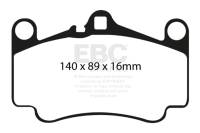 EBC - EBC 03-05 Porsche 911 (996) (Cast Iron Rotor only) 3.6 Carrera 4S Yellowstuff Front Brake Pads - Image 3