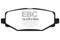 EBC - EBC 12+ Chrysler Town & Country 3.6 Yellowstuff Rear Brake Pads - Image 3