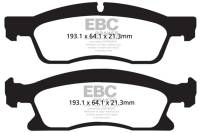 EBC - EBC 13+ Dodge Durango 5.7 Yellowstuff Front Brake Pads - Image 3