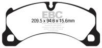 EBC - EBC 10+ Porsche Cayenne 3.6 Yellowstuff Front Brake Pads - Image 3