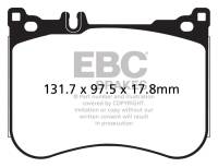 EBC - EBC 14+ Mercedes-Benz S550 4.7 Twin Turbo AMG Sport Pkg Yellowstuff Front Brake Pads - Image 3