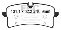 EBC - EBC 14+ Porsche Macan (Cast Iron Rotors only) 3.6 Twin Turbo Yellowstuff Rear Brake Pads - DP42204R - Image 1