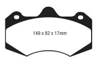 EBC - EBC AP Racing Caliper CP7040 Yellowstuff Brake Pads - Image 2