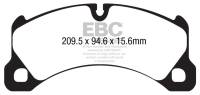 EBC - EBC 10+ Porsche Cayenne 3.6 Yellowstuff Front Brake Pads - Image 2