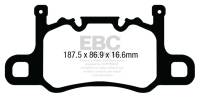 EBC - EBC 13-15 Porsche 911 (991) (Cast Iron Rotor only) 3.8 GT3 Yellowstuff Rear Brake Pads - Image 2