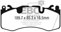 EBC - EBC 2016+ Maserati Levante 3.0TT (424) Yellowstuff Front Brake Pads - Image 2