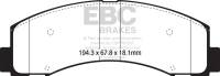 EBC - EBC 2018+ Ford F-150 2.7L Twin Turbo (2WD) Yellowstuff Front Brake Pads - Image 2