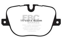 EBC - EBC 10-12 Land Rover Range Rover 5.0 Supercharged Greenstuff Rear Brake Pads - Image 2