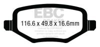 EBC - EBC 12+ Chrysler Town & Country 3.6 Greenstuff Rear Brake Pads - Image 2